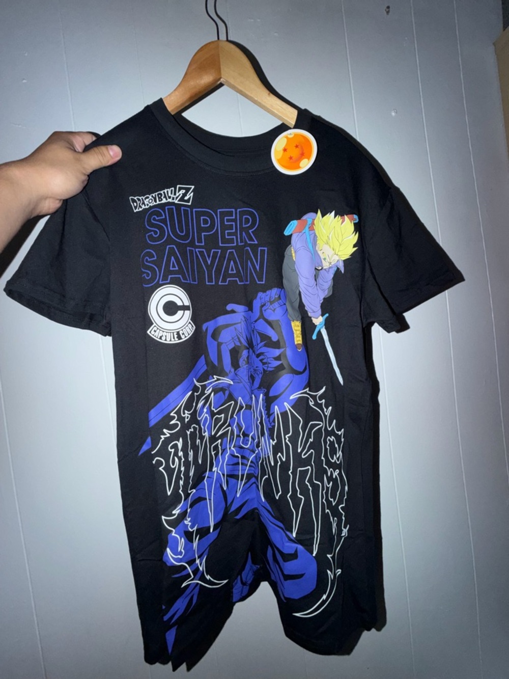 Dragon Ball Z Super Saiyan Graphic Tee - Black